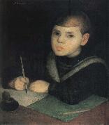 Diego Rivera The Child Writing the word oil painting on canvas